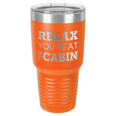 At The Cabin 30 oz Tumbler - Powder Coated