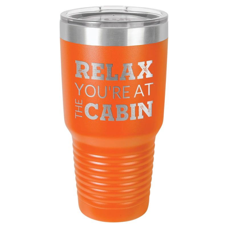 At The Cabin 30 oz Tumbler - Powder Coated