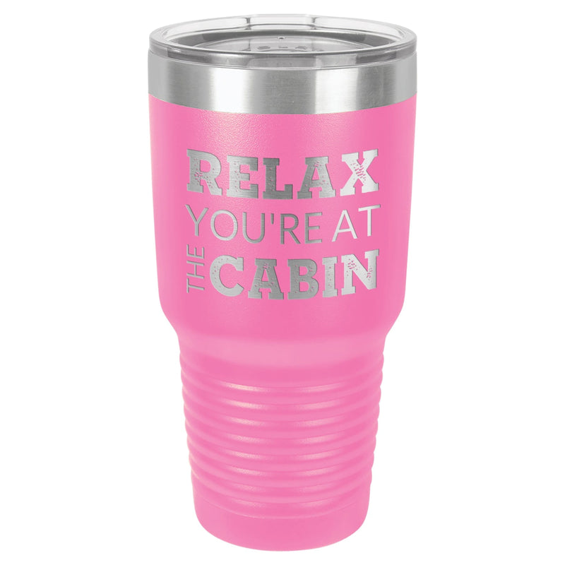 At The Cabin 30 oz Tumbler - Powder Coated