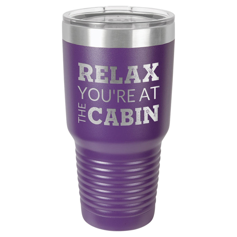 At The Cabin 30 oz Tumbler - Powder Coated