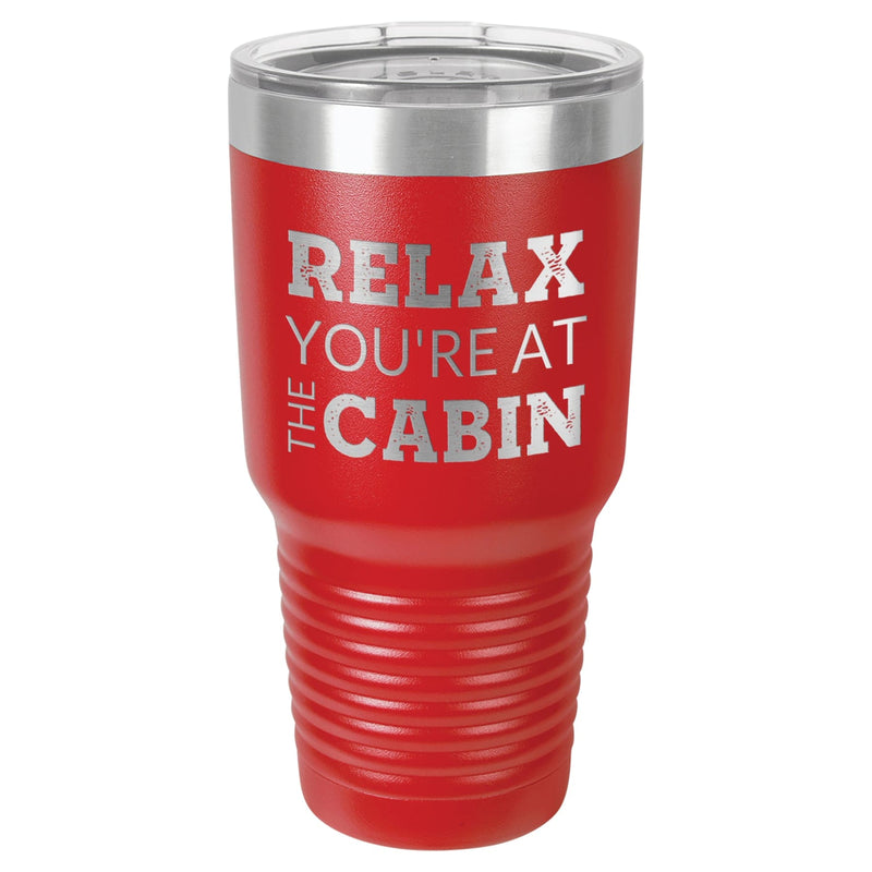 At The Cabin 30 oz Tumbler - Powder Coated