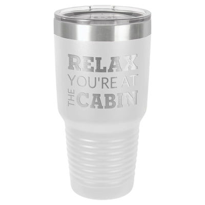 At The Cabin 30 oz Tumbler - Powder Coated