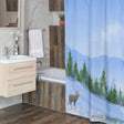 Cabin Blues Shower Curtain