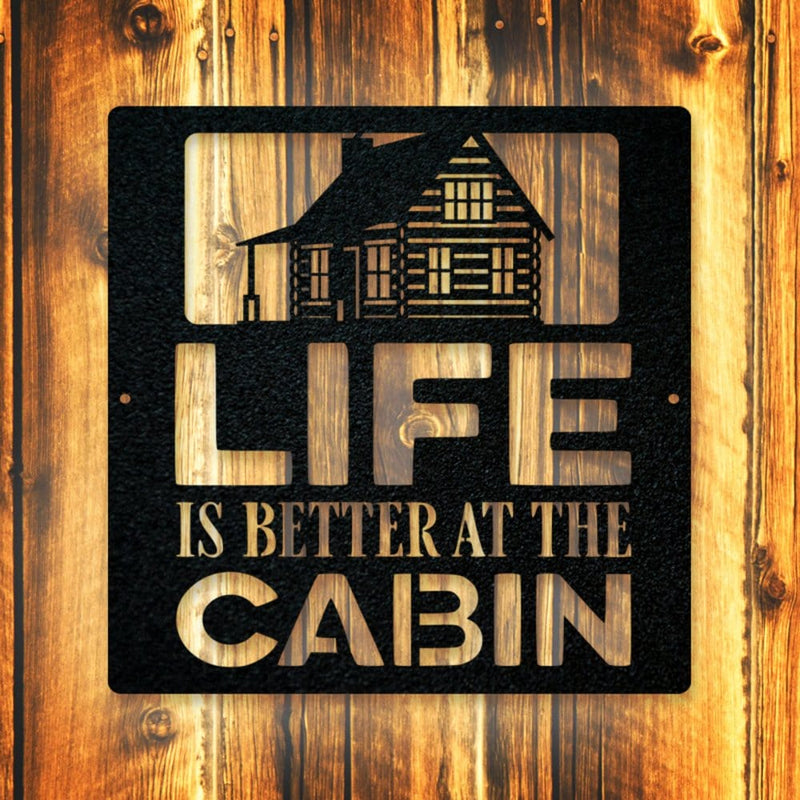 Cabin Living Welcome Sign