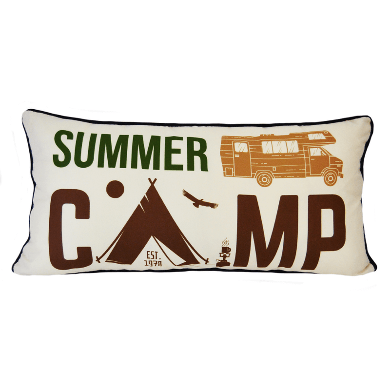 Cocoa Cabin Summer Camp Pillow