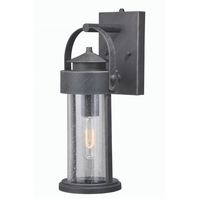 Columbia 1 Light Outdoor Wall Lantern - Rust Iron