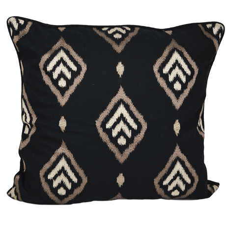 Concord Black Square Pillow