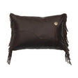 Crimson Sky Fringed Pillow