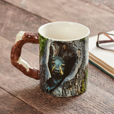 Curious Cub Sculpted Mug