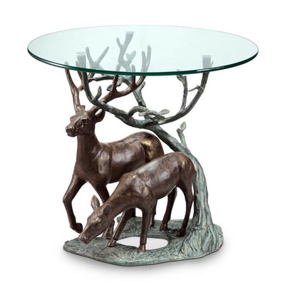 Deer Pair Side Table
