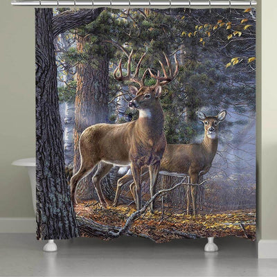 Deer Wisdom Shower Curtain