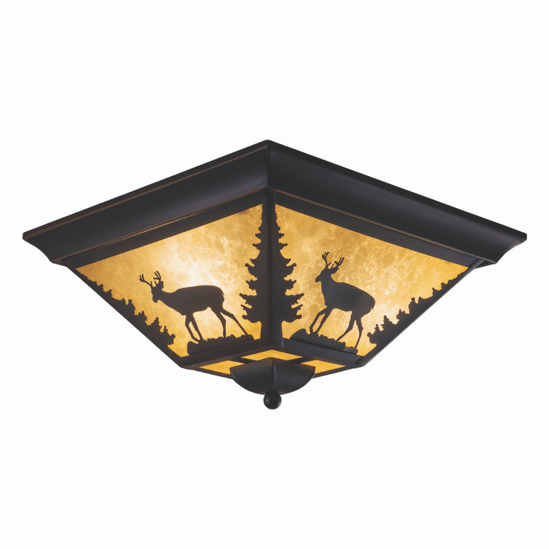 Deer Lodge 14" Flush Mount Light Fixture
