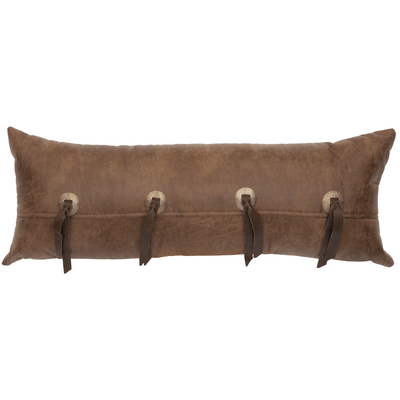 Zarape Leather Pillow