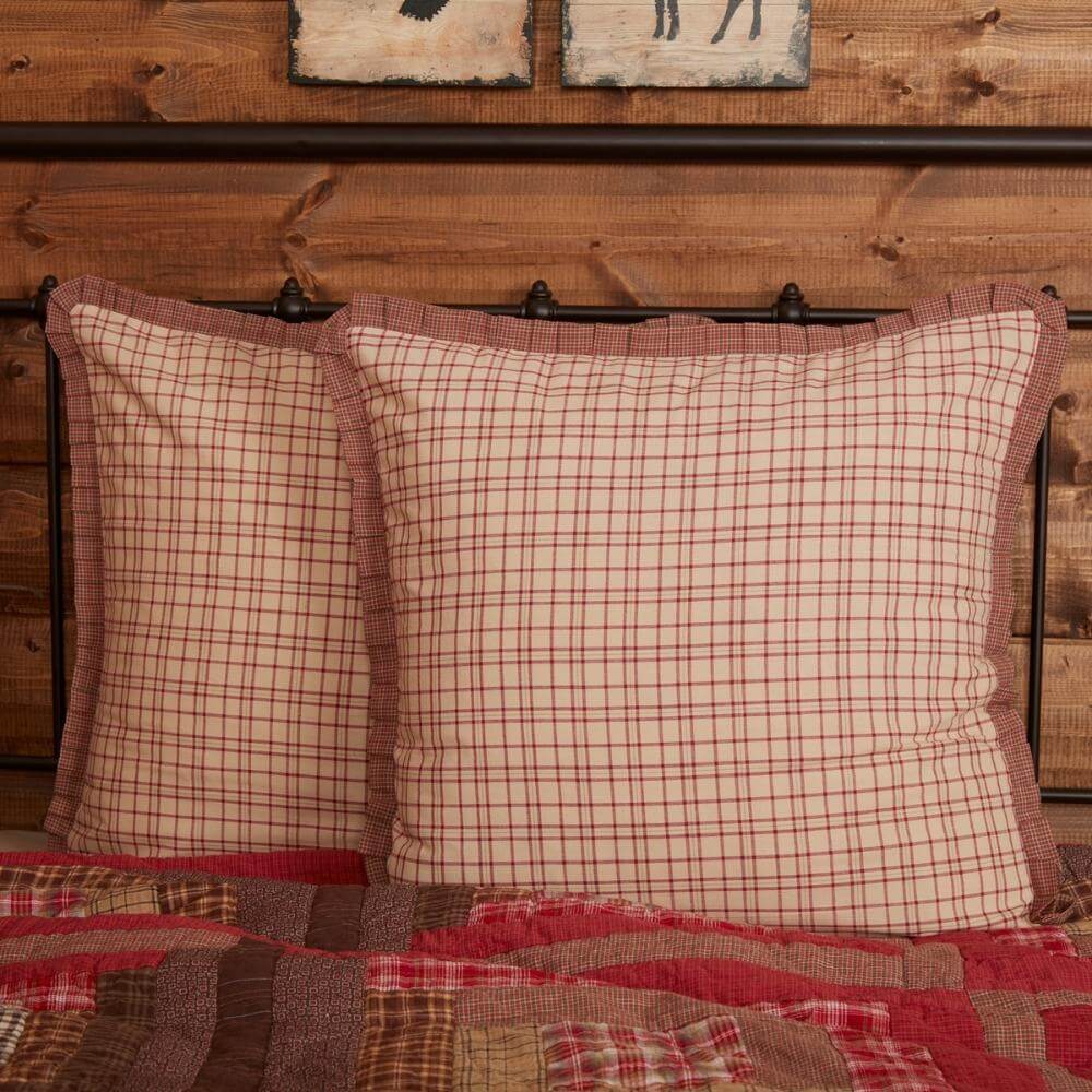 Everett Red Euro Sham