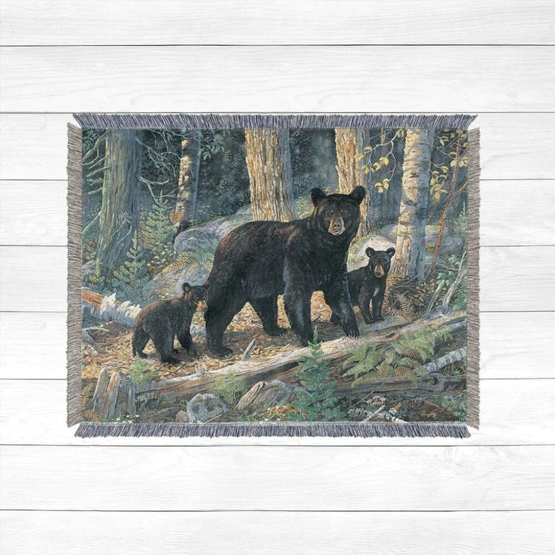 Family Outing Woven Throw Blanket
