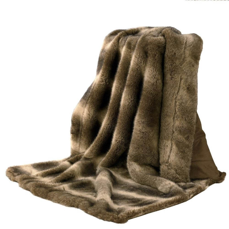 Faux Wolf Oversized Throw Blanket