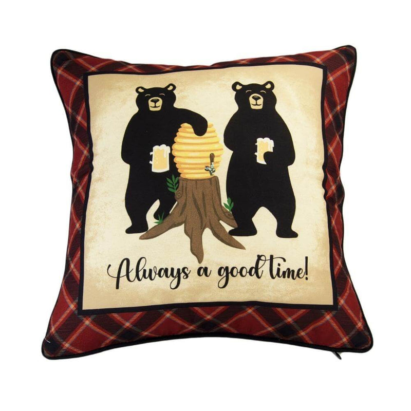 Forest Escape Bear Pillow