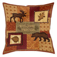 Friendly Lodge Woven Decorative Pillow