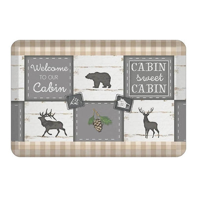 Gray Cabin Anti-Fatigue Kitchen Mat