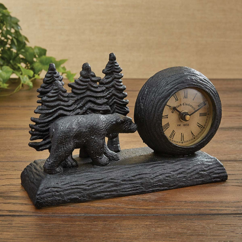 Grizzly Bear Table Clock