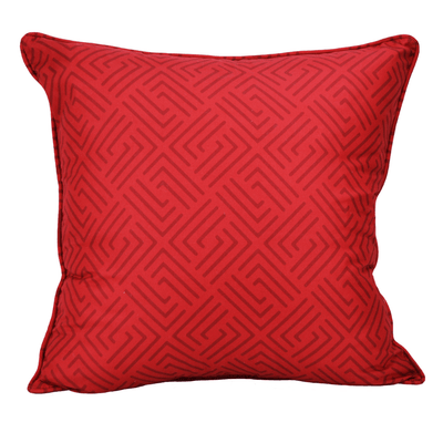 Jolly Lodge Red Square Pillow