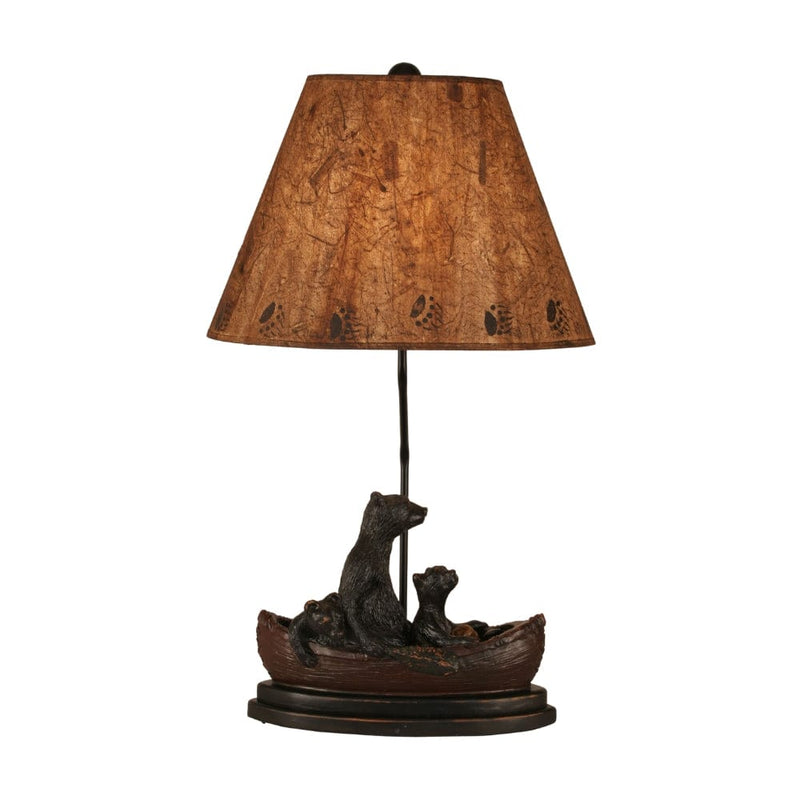 Kodiak Canoe Rustic Table Lamp
