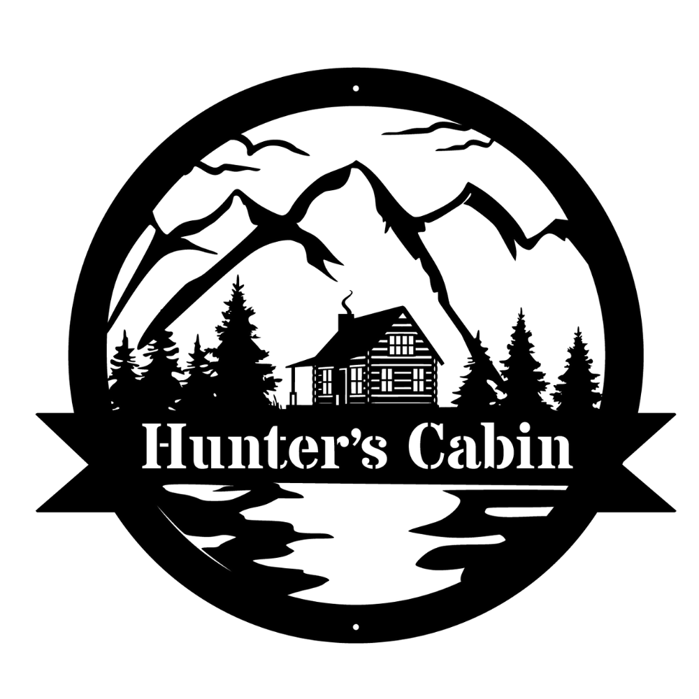 Cabin Customizable Metal Sign