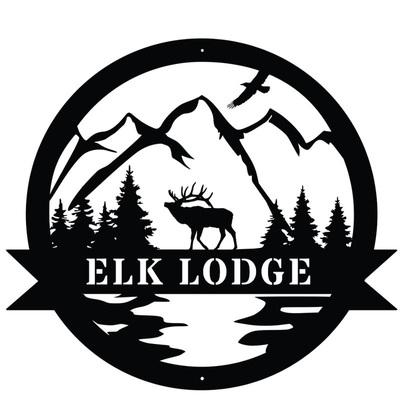 Elk Customizable Metal Sign