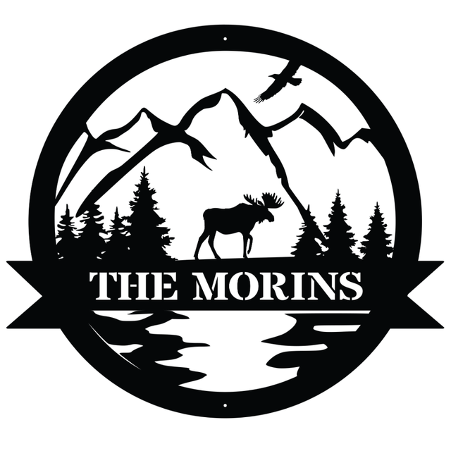 Moose Customizable Metal Sign