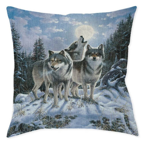 Midnight Pack Woven Decorative Pillow