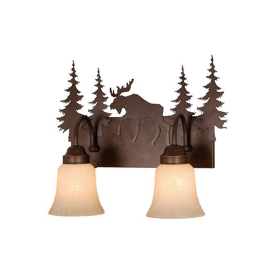 Montana Moose 2 Light Vanity Fixture