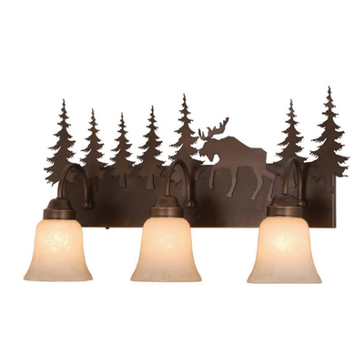 Montana Moose 3 Light Vanity Fixture