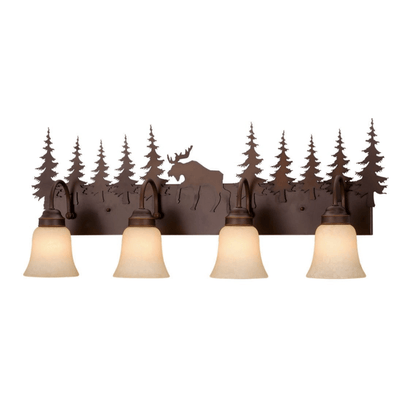 Montana Moose 4 Light Vanity Fixture