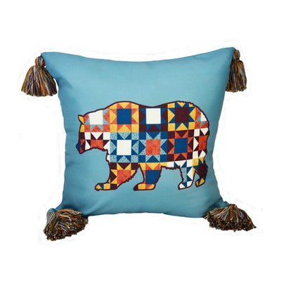 Moonbeam Forest Bear Pillow