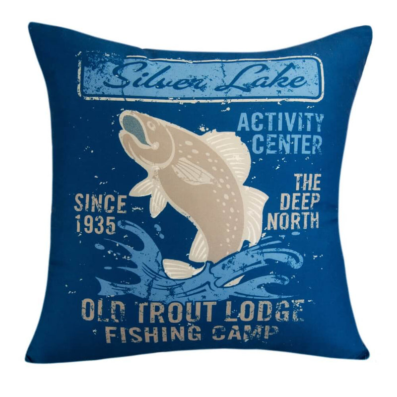 Moose Outlook Trout Pillow