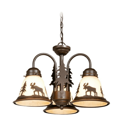 Moose Lodge 3 Light LED Chandelier