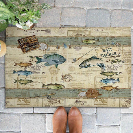 Morning Catch Outdoor Door Mat