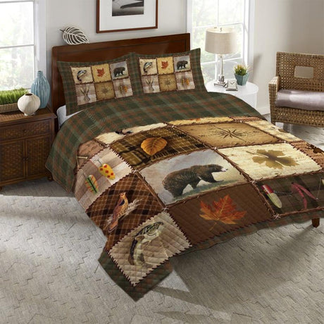 Mountain Lodge Reversible Quilt Set