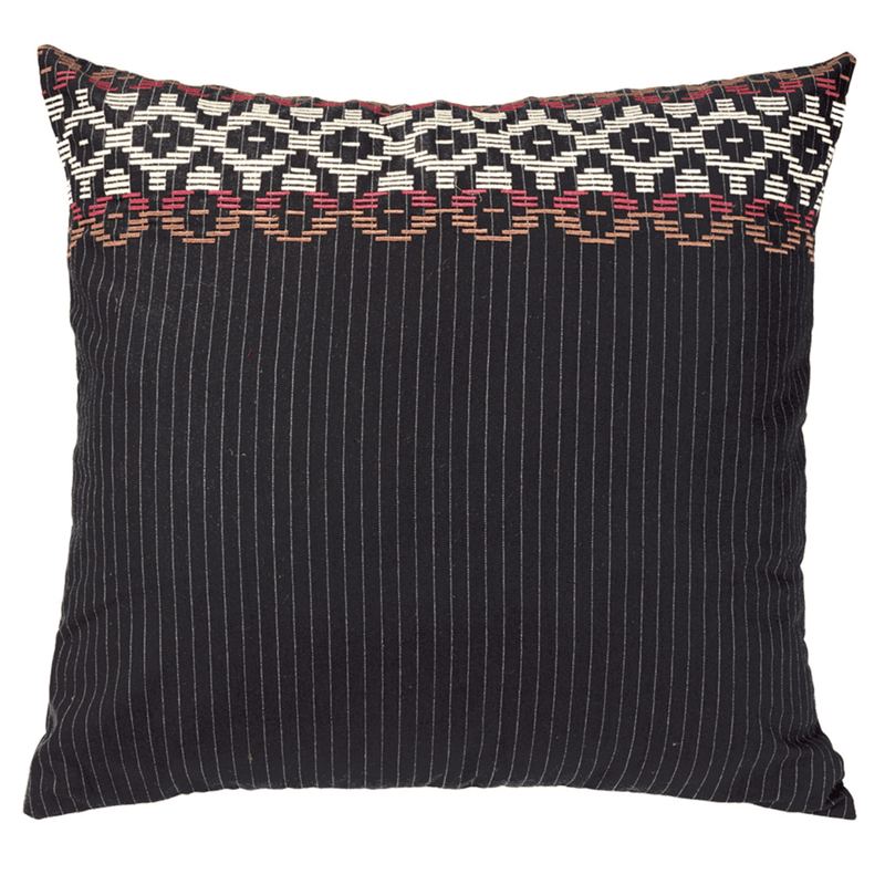 Nightshade Striped Throw Pillow