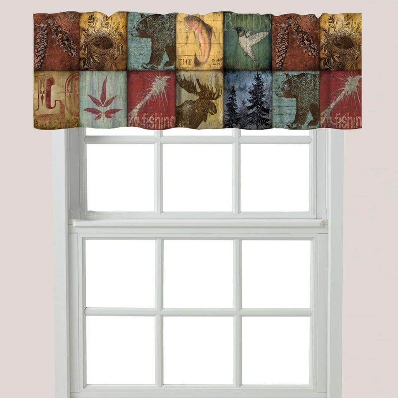 Patchwork Nature Window Valance