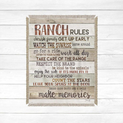 Ranch Inspiration Woven Throw Blanket