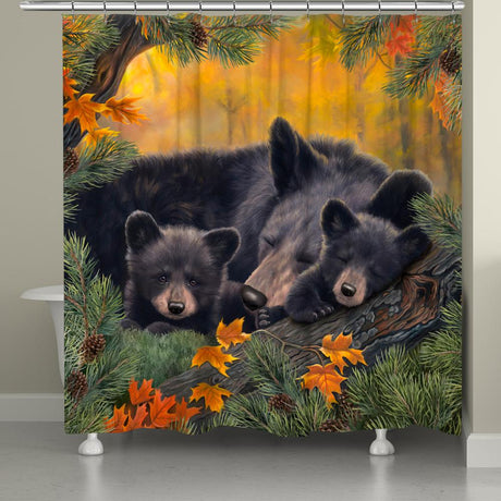 Restful Bears Shower Curtain