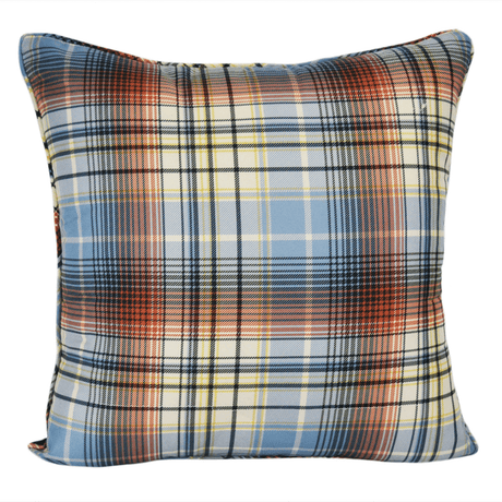 Retro Forest Plaid Pillow