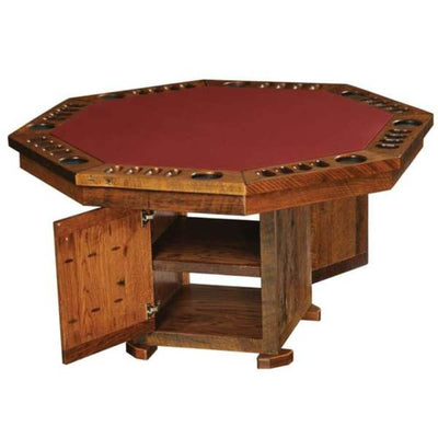 Barnwood 8-Sided Poker Table