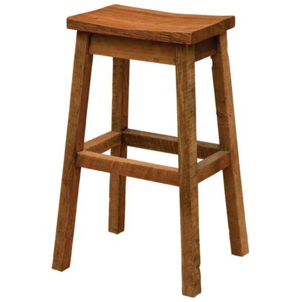 seat tobacco Barnwood Saddle Barstool seat tobacco Barnwood Saddle Barstool