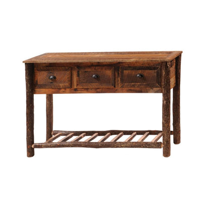Roanoke Tobacco Three Drawer Console Table