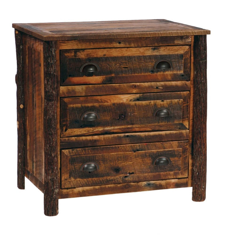 Roanoke Tobacco XL Three Drawer Nightstand