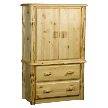 Log Wardrobe Rustic Solid Wood Wardrobes & Large Armoires | Cabin Place – The Cabin ...