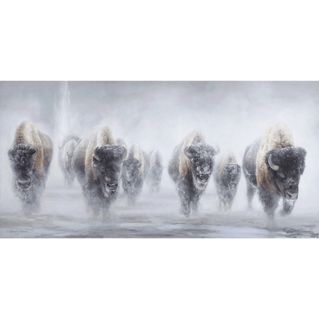 Snowy Stampede Notecard