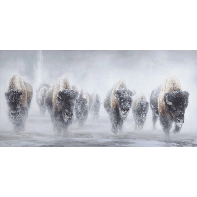 Snowy Stampede Notecard